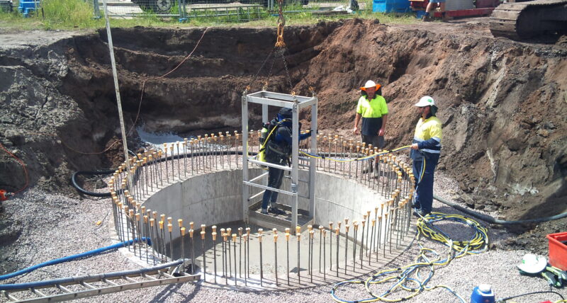 Underwater concreting